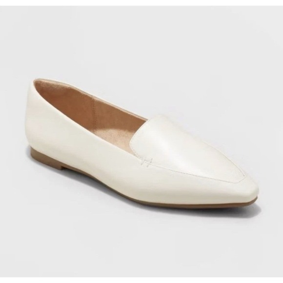 a new day Shoes - A New Day Shoes Women's 8 Loafer Flats Ivory Hayes Memory Foam Insole New Spring